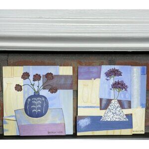 Kathryn White Decorative Resin 3D Art Plaques x 2